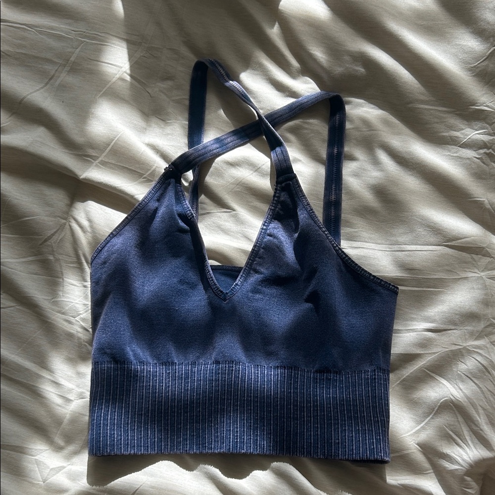 Women's Blue Strappy Bralette